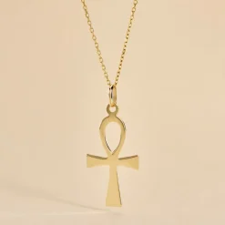 Histoire d'Or Pendentif Basilissa Croix De Vie Or Jaune Best