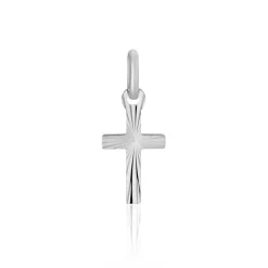 Histoire d'Or Pendentif Bathilde Croix Striee or blanc Sale