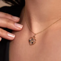 Histoire d'Or Pendentif Baylee Or Jaune Topaze Oxyde De Zirconium New