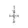 Histoire d'Or Pendentif Canice Croix Or Blanc Oxyde De Zirconium Best