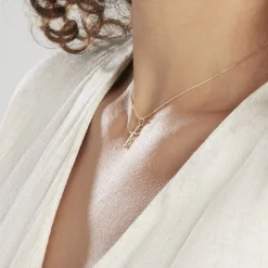 Histoire d'Or Pendentif Canice Croix Or Jaune Oxyde De Zirconium New