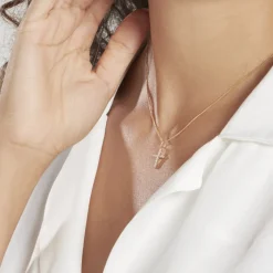 Histoire d'Or Pendentif Canice Croix Or Jaune Oxyde De Zirconium Outlet