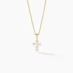 Histoire d'Or Pendentif Canice Croix Or Jaune Oxyde De Zirconium Outlet