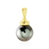 Histoire d'Or Pendentif Cerclee Or Jaune Perle De Culture De Tahiti Best