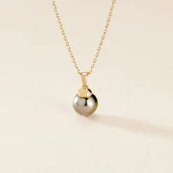 Histoire d'Or Pendentif Cerclee Or Jaune Perle De Culture De Tahiti Best