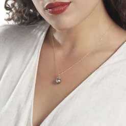 Histoire d'Or Pendentif Cerclee Or Jaune Perle De Culture De Tahiti Best