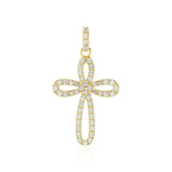 Histoire d'Or Pendentif Chastity Or Jaune Oxyde De Zirconium Sale