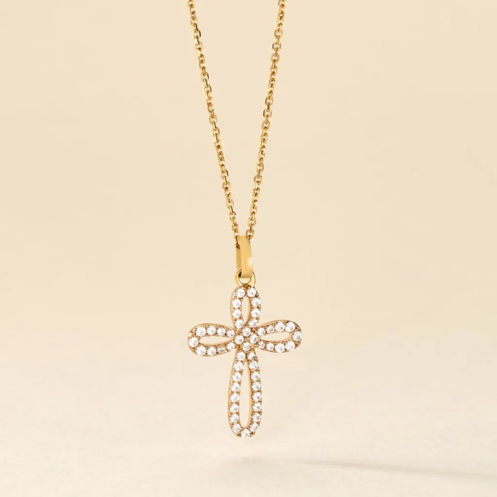 Histoire d'Or Pendentif Chastity Or Jaune Oxyde De Zirconium Sale