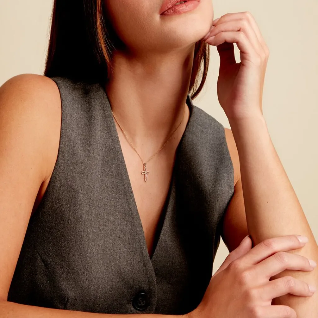 Histoire d'Or Pendentif Chastity Or Jaune Oxyde De Zirconium Sale