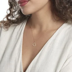 Histoire d'Or Pendentif Coeur Penche Or Jaune Oxyde De Zirconium Online