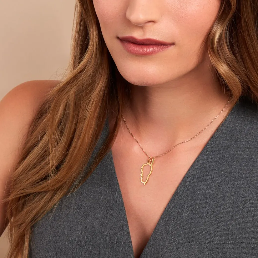 Histoire d'Or Pendentif Corse plaqué or jaune Sale