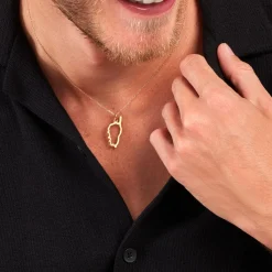 Histoire d'Or Pendentif Corse plaqué or jaune Sale