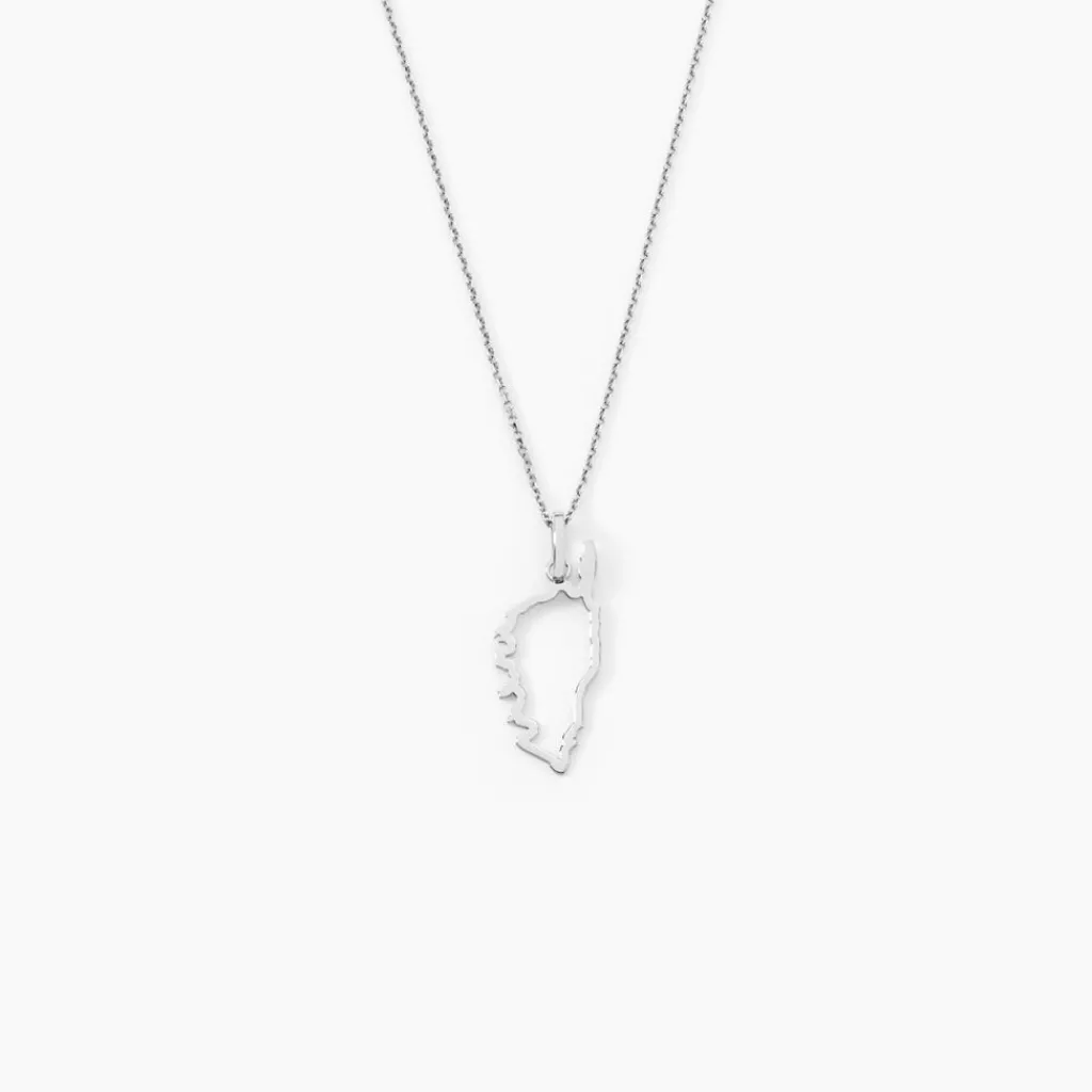Histoire d'Or Pendentif Corsica or blanc New