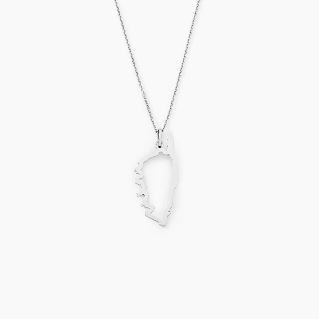 Histoire d'Or Pendentif Corsica or blanc