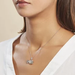 Histoire d'Or Pendentif Costanza Argent Blanc Discount