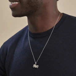 Histoire d'Or Pendentif Costanza Argent Blanc Discount