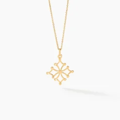 Histoire d'Or Pendentif Dajo Croix Occitane Or Jaune Sale