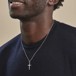 Histoire d'Or Pendentif Damian Croix Or Blanc Clearance