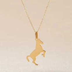 Histoire d'Or Pendentif Egide Cheval Or Jaune Hot