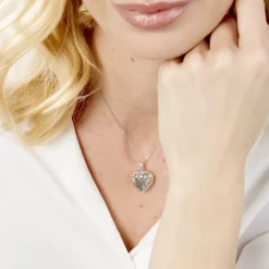 Histoire d'Or Pendentif Ellya Argent Blanc