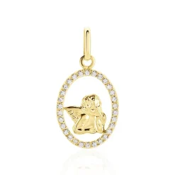 Histoire d'Or Pendentif Engin Or Jaune Oxyde De Zirconium Best