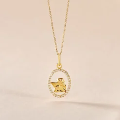 Histoire d'Or Pendentif Engin Or Jaune Oxyde De Zirconium Best