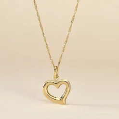 Histoire d'Or Pendentif Eudocie Coeur Bombe Or Jaune