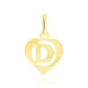Histoire d'Or Pendentif Eudocie Coeur Lettre Or Jaune Clearance