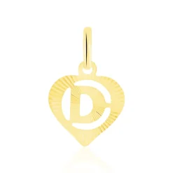 Histoire d'Or Pendentif Eudocie Coeur Lettre Or Jaune Clearance