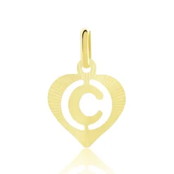 Histoire d'Or Pendentif Eudocie Coeur Lettre Or Jaune