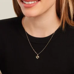 Histoire d'Or Pendentif Eudocie Coeur Lettre Or Jaune