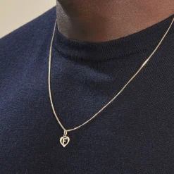 Histoire d'Or Pendentif Eudocie Coeur Lettre Or Jaune New