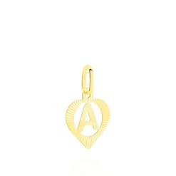 Histoire d'Or Pendentif Eudocie Coeur Lettre Or Jaune Outlet