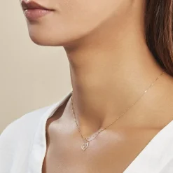 Histoire d'Or Pendentif Eudocie Coeur Lettre Or Jaune Best