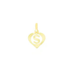 Histoire d'Or Pendentif Eudocie Coeur Lettre Or Jaune Best
