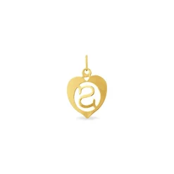 Histoire d'Or Pendentif Eudocie Coeur Lettre Or Jaune Best