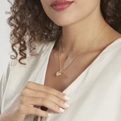 Histoire d'Or Pendentif Eudocie Coeur Mat Et Brillant Or Jaune Online