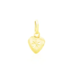 Histoire d'Or Pendentif Eudocie Coeur Mat Et Brillant Or Jaune Hot
