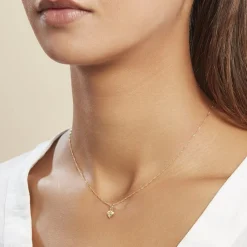 Histoire d'Or Pendentif Eudocie Coeur Mat Et Brillant Or Jaune Hot