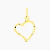 Histoire d'Or Pendentif Eudocie Coeur Strie Or Jaune Discount