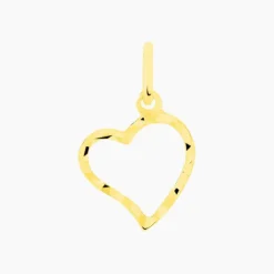 Histoire d'Or Pendentif Eudocie Coeur Strie Or Jaune Discount
