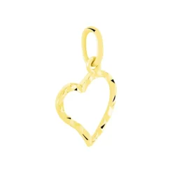 Histoire d'Or Pendentif Eudocie Coeur Strie Or Jaune Discount