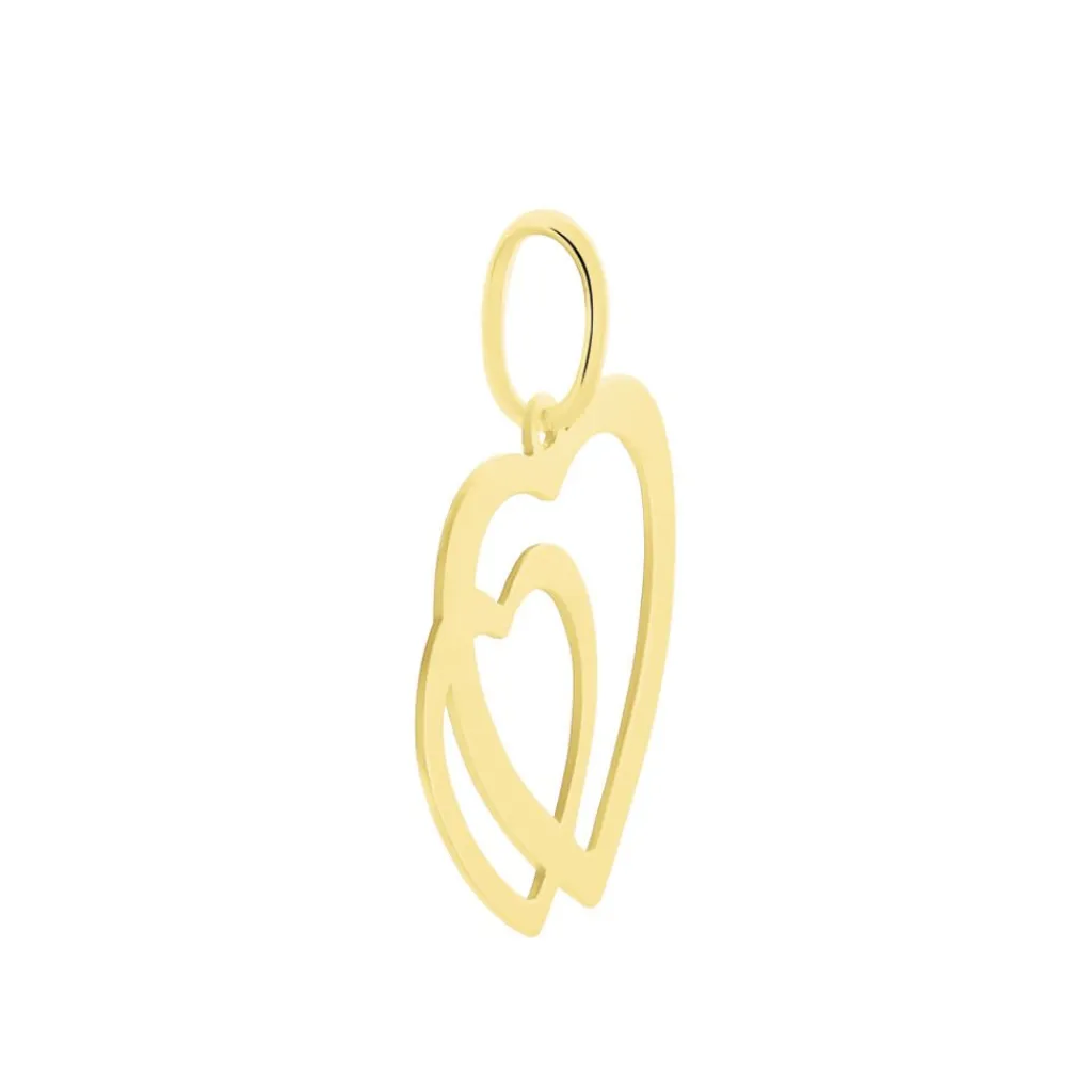 Histoire d'Or Pendentif Eudocie Coeurs Lisses Or Jaune Online