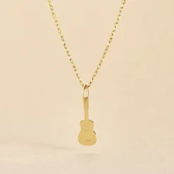 Histoire d'Or Pendentif Fatema Musique Guitare Or Jaune