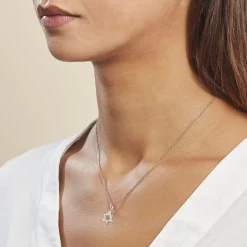 Histoire d'Or Pendentif Faye Or Blanc Oxyde De Zirconium Discount