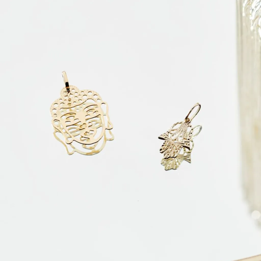 Histoire d'Or Pendentif Fazzia Bouddha Or Jaune