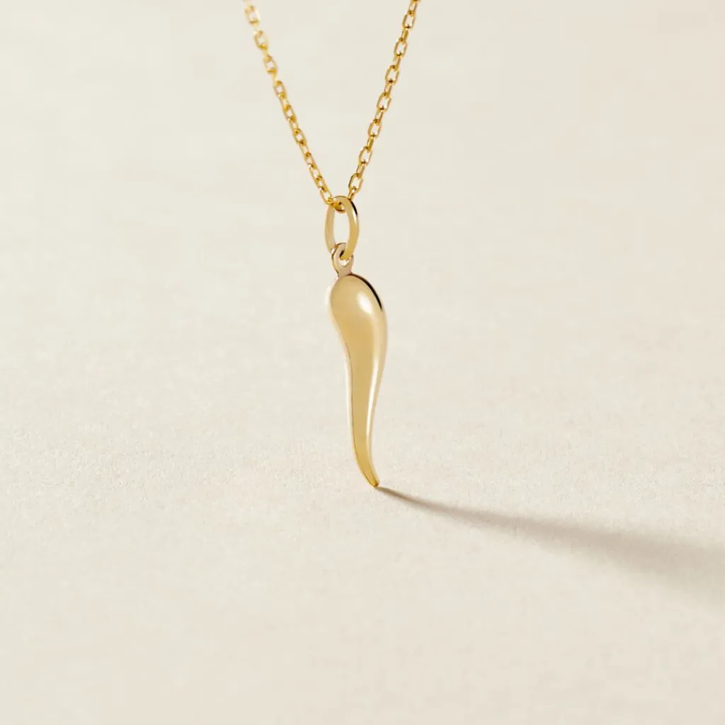 Histoire d'Or Pendentif Felicette Corne Abondance Or Jaune New