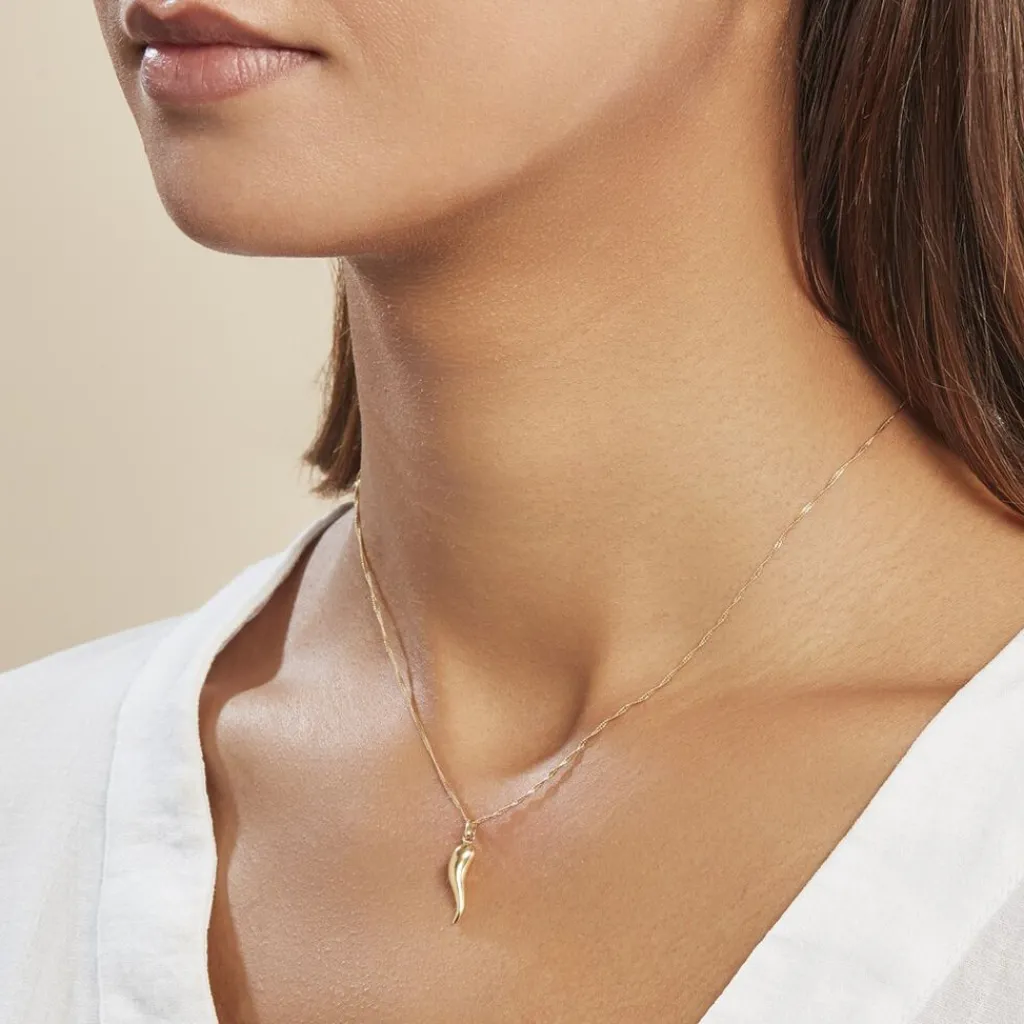 Histoire d'Or Pendentif Felicette Corne Abondance Or Jaune New