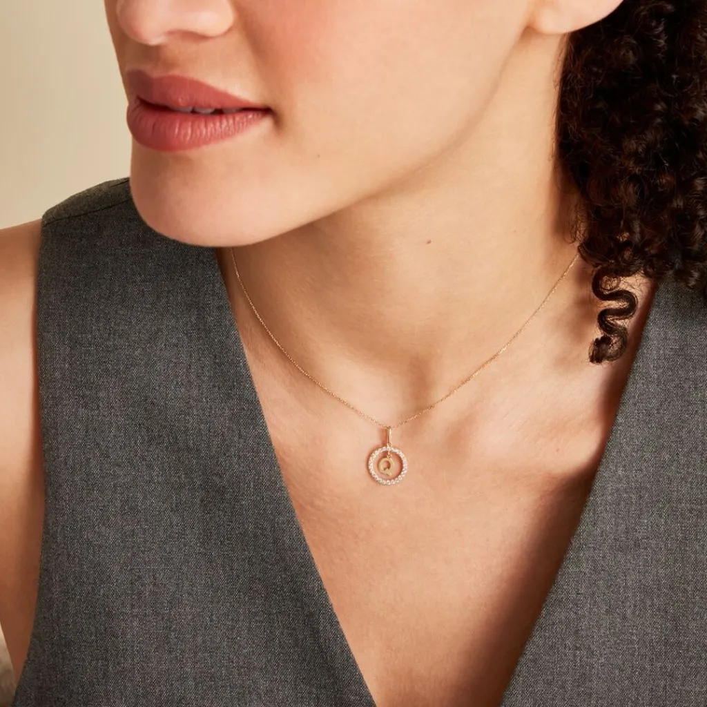 Histoire d'Or Pendentif Gabe Or Jaune Oxyde De Zirconium Outlet