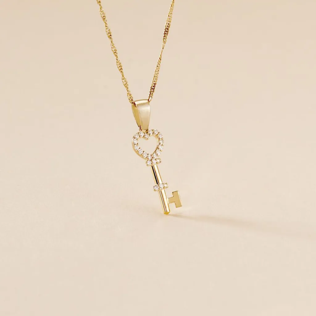 Histoire d'Or Pendentif Gatiane Or Jaune Oxyde De Zirconium Hot